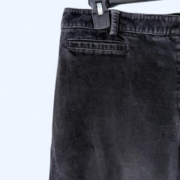 Rafaella Women's Black Corduroy Pants Wide Leg Size 12 Stretchy Cotton Blend - Picture 2 of 5